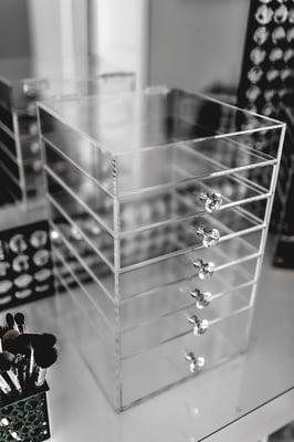 Clear Acrylic Jewelry & Make up Organizer Drawer