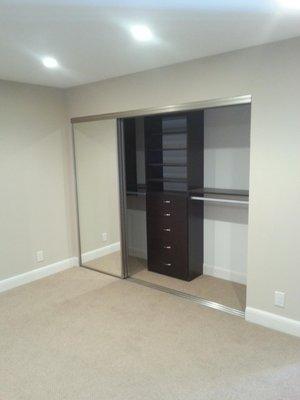 Made some storage cabinets in the closet!