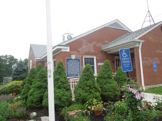 Town hall, on the wall