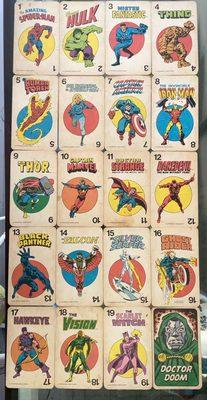 1970s marvel matching card game