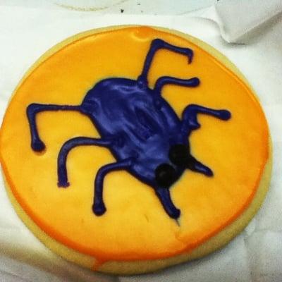 Spider sugar cookie