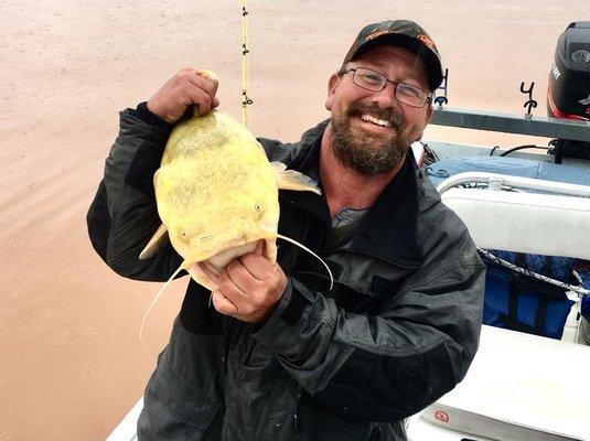 17 lb. Flathead @ Possum Kingdom Catmasters Tournament