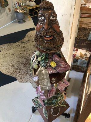 Ceramic "TWIG MAN" Indoor Totem