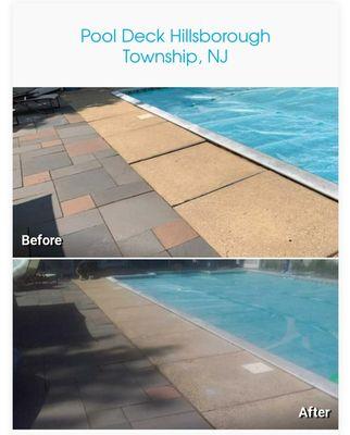 Lifting & Leveling of a pool deck in Hillsborough, NJ