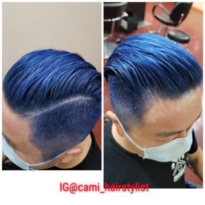 #bluehairdye by Cami