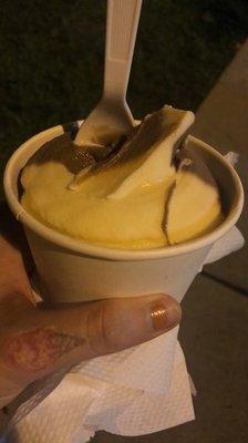 soft serve swirl in a cup