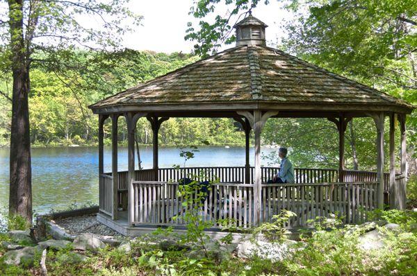 Gazebo at Hostetter Point on Westminster Lake