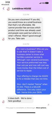 Horrible "customer service" and not the way to commit with a paying customer.