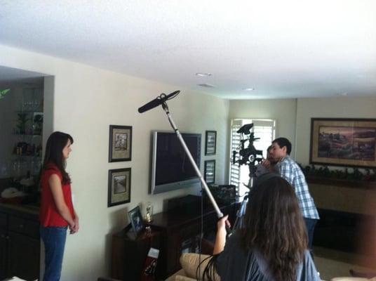 Filming another commercial for Mark Christopher Chevrolet