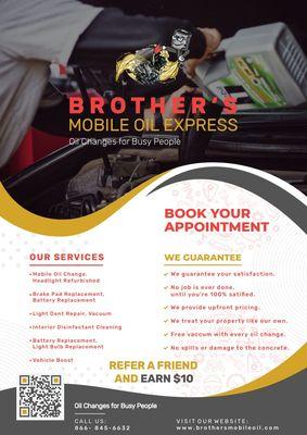 Brother’s Mobile Oil Express