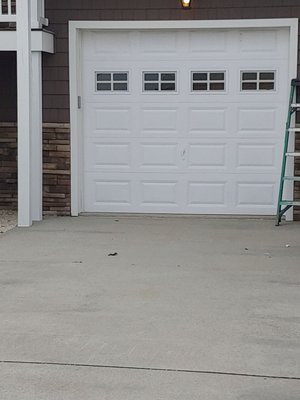 Replace garage door 8 x 7 with Windows