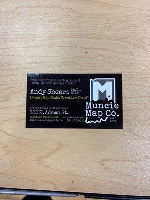 Owners business card