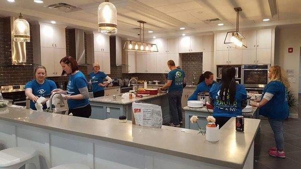 Our team volunteering at Ronald McDonald House