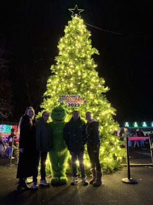 Photo opportunity with the Grinch.