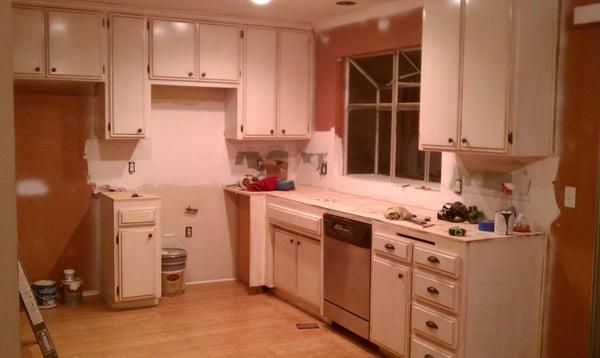 Kitchen in process