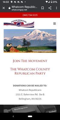 Whatcom County Republican Party Website.