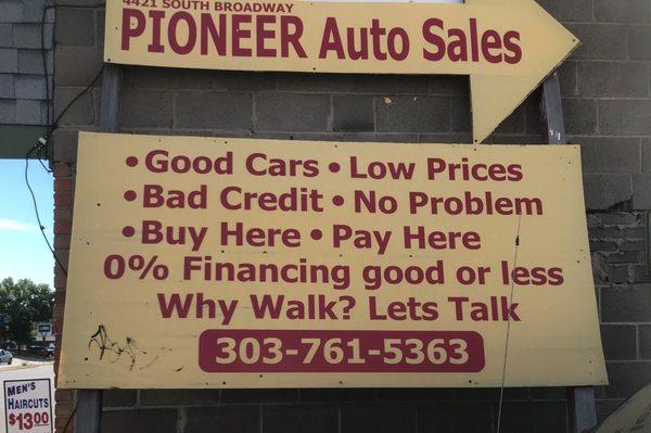 BUY HERE PAY HERE FINANCING REQUIREMENTS: $600 Down plus Tax and valid US Driver’s license. Other restrictions may apply.