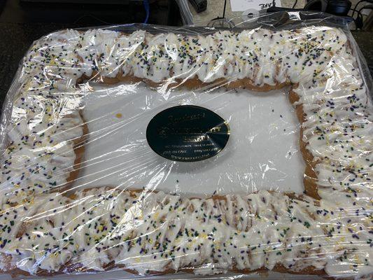 Super sized traditional King Cake