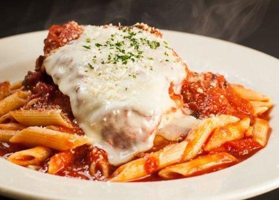 Chicken, Egglant, and Veal Parmigianna available