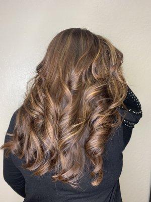 Warm brown color with highlights