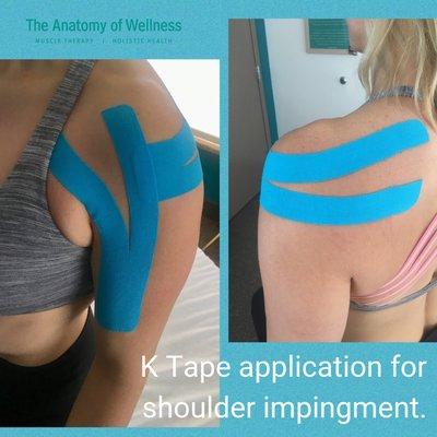 Kinesio taping for injury and athletes.