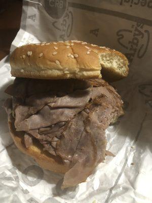 The regular roast beef