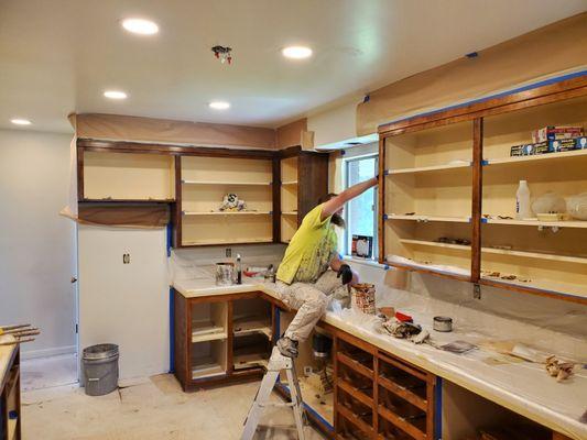 Refinishing 1960 cabinets