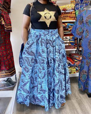 Matching Ankara skirt and purse - Summer 2021