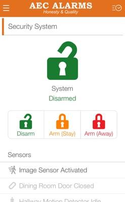 Control your security system from your fingertip!