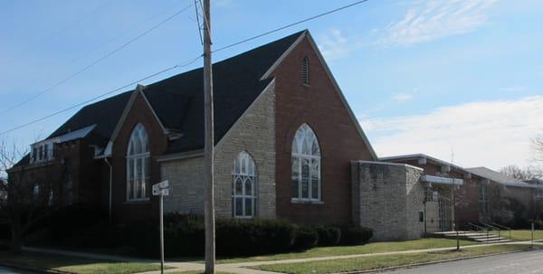 Federated Church at Second and Wood, Brookston, Indiana.