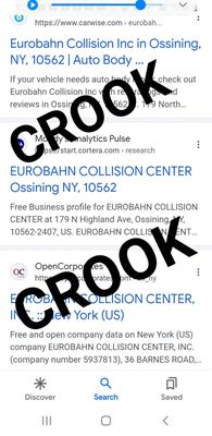 Watch out, he is changing name to Eurobahn Collision as everyone is wise Martone Auto Collision is a RIPOFF