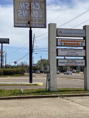 Sign N side Pass Road, Biloxi