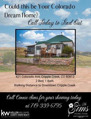 Mountain home for sale in Cripple Creek, CO