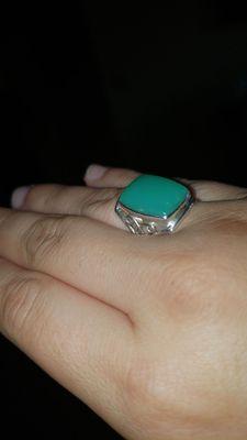 The ring I just bought at Chow's jewelry yesterday.