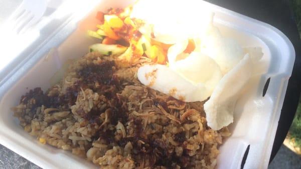 The nasi goreng.