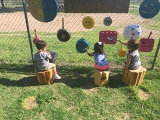 Making music outside!