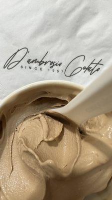 Coffee gelato... smooth, creamy, and delicious!