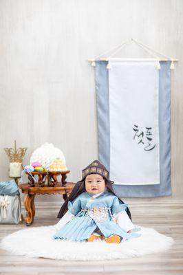 1st Yr Hanbok Photo