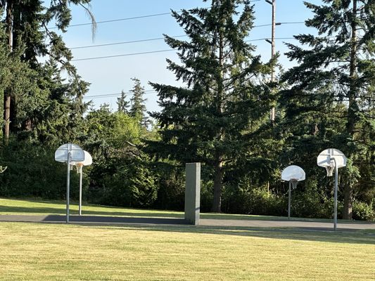 Basketball or handball court