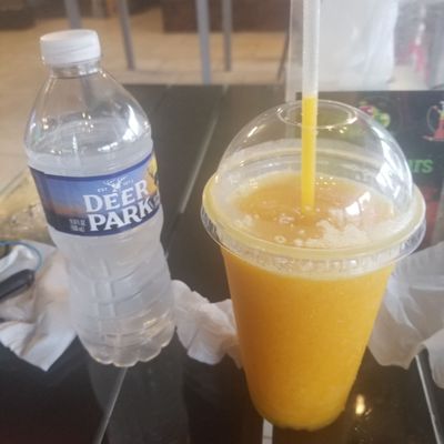 Water and Mango Smoothie