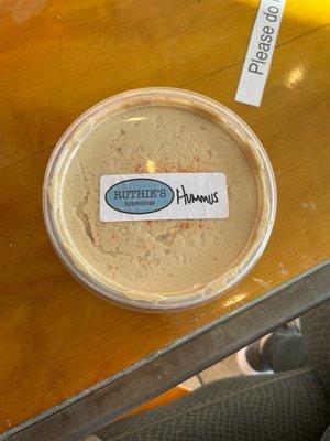 Hummus to go! Had to grab some for the week.