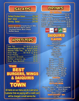 Burger Extreme Menu