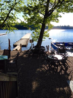 Sebago Lake lakeside dining