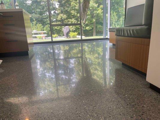 Residential Polished Terrazzo Floor