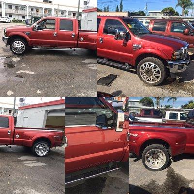 Before and after Ford F-350