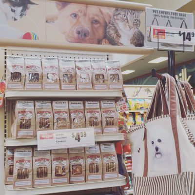 cute dog bags at Weis - next to the Abbys Doggone Good Gourmet Cookies in aisle 14 in Selinsgrove