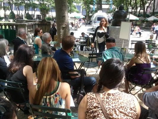 Italian lessons in Bryant Park Summer 2012