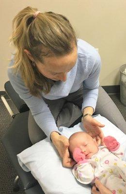 Newborn babies get checked at Dancingspine Chiropractic in Frederick #frederickchiropractor