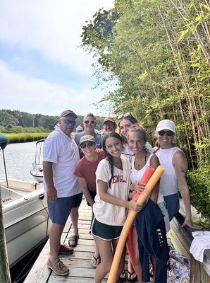 Family day on the boat with Captain Chip