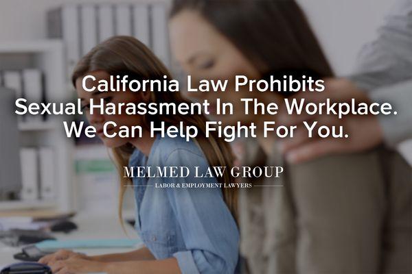 MLG Sexual Harassment Lawyers can help fight workplace sexual harassment. Contact our law firm at 619-483-3794 for a free consultation.